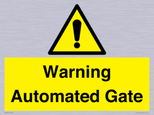Warning Automated Gate